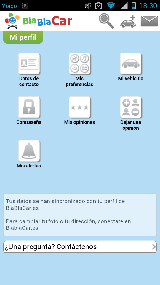Bla Bla Car - pantalla 3